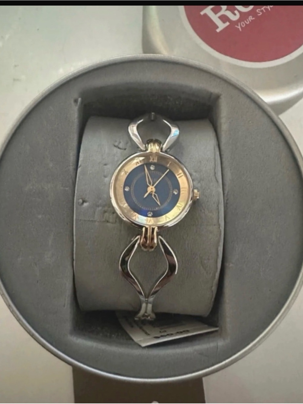 Relic Two-Tone Bracelet Watch - Blue Dial